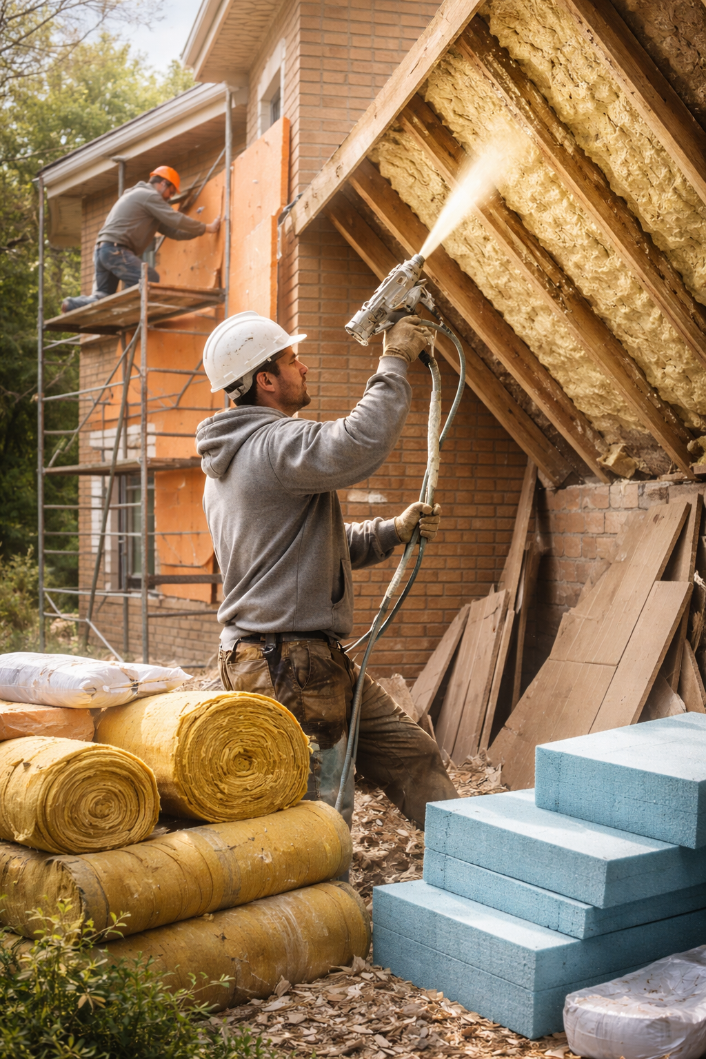 Утепление домов в Тейково под ключ от 4567 руб/м2 | Профессионально — ТепломастерТкв