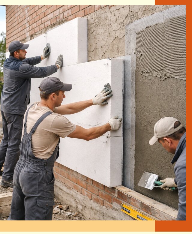 Утепление кирпичного дома в Тейково от 4567 руб. под ключ | ТепломастерТкв