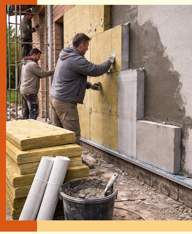 Утепление кирпичного дома под ключ в Тейково