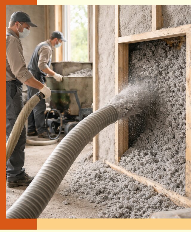 Утепление коттеджа эковатой в Тейково с гарантией качества