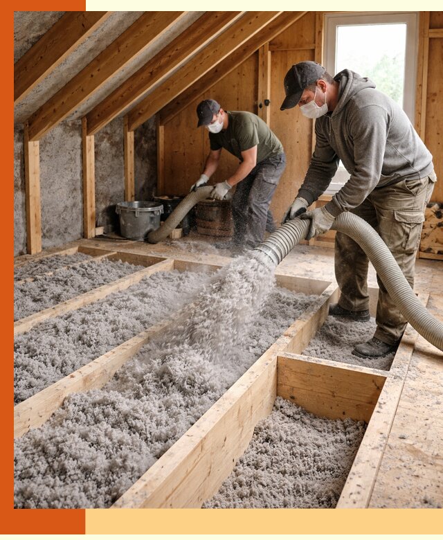 Утепление мансарды эковатой в Тейково с гарантией качества