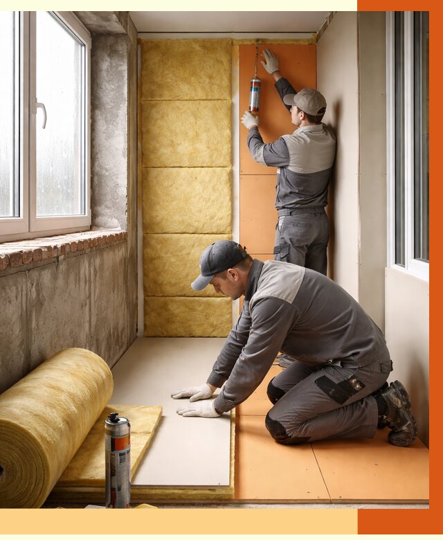 Утепление лоджии под ключ в Тейково от 7067 руб/м2 — комплексное решение | ТепломастерТкв