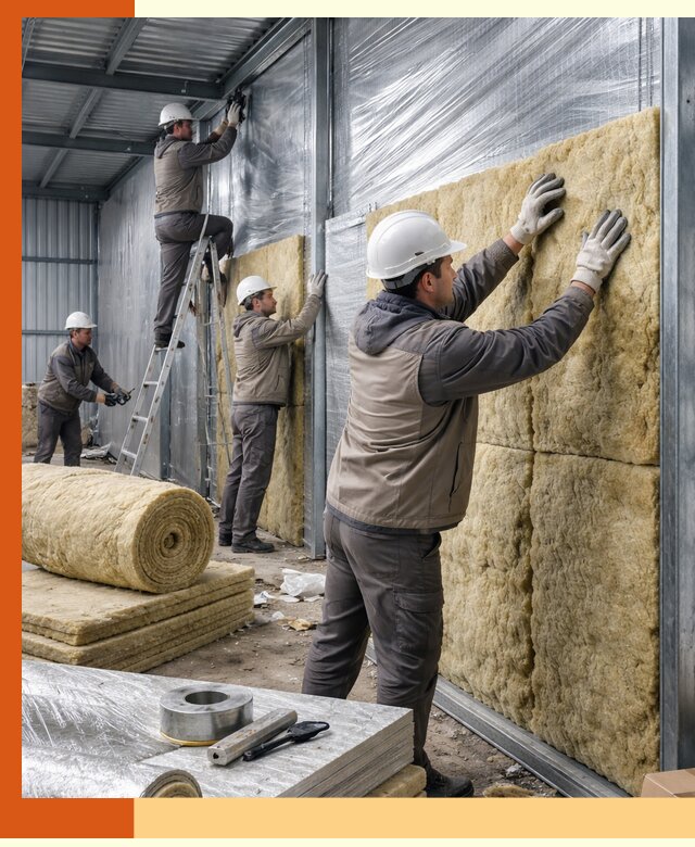 Утепление металлического склада в Тейково: теплоизоляция и герметизация