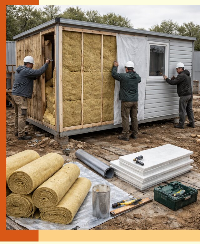 Утепление строительной бытовки под ключ в Тейково для любых условий