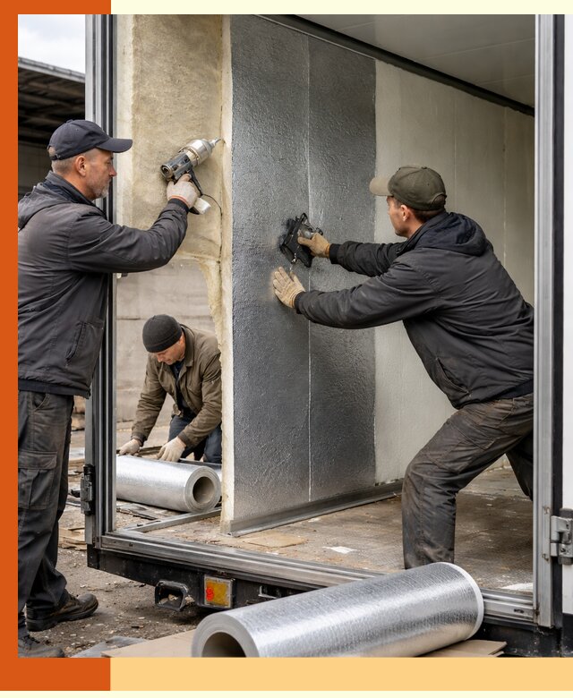 Утепление холодильного кузова в Тейково — монтаж и теплоизоляция