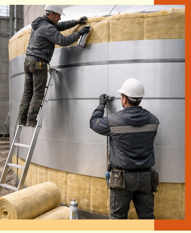 Утепление цистерны в Тейково пенополиуретаном от 15766 руб. под ключ | ТепломастерТкв