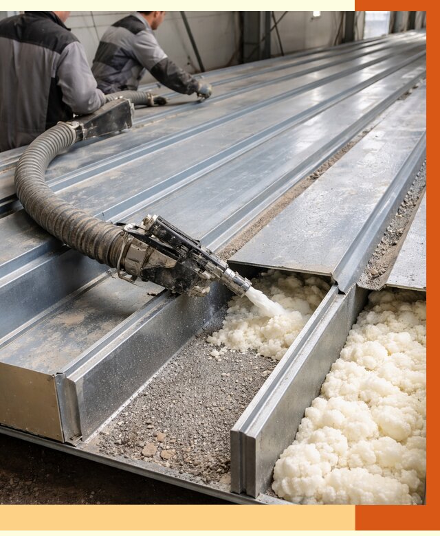 Заполнение пустот кровельных панелей в Тейково от 7829 руб. под ключ | ТепломастерТкв