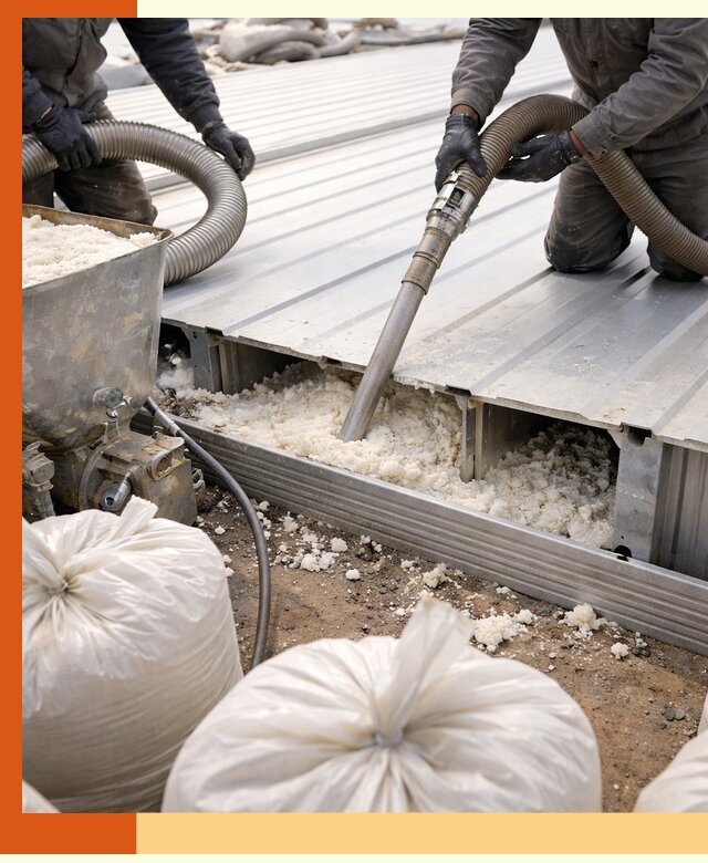 Заполнение пустот кровельных панелей пенными и мокрыми герметиками в Тейково