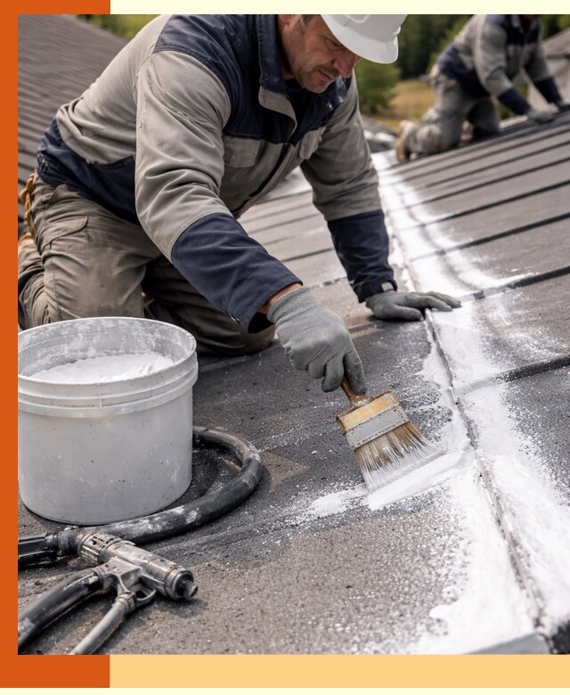 Утепление кровли жидкой теплоизоляцией в Тейково