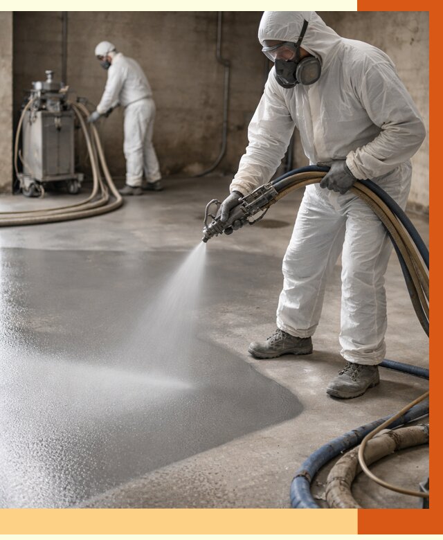 Гидроизоляция полимочевиной в Тейково от 9242 руб/м² — напыление полимерной гидроизоляции | ТепломастерТкв