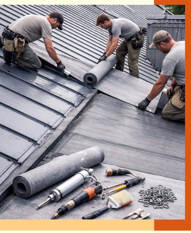 Гидроизоляция металлической кровли полимочевиной в Тейково от 9242 руб. | ТепломастерТкв