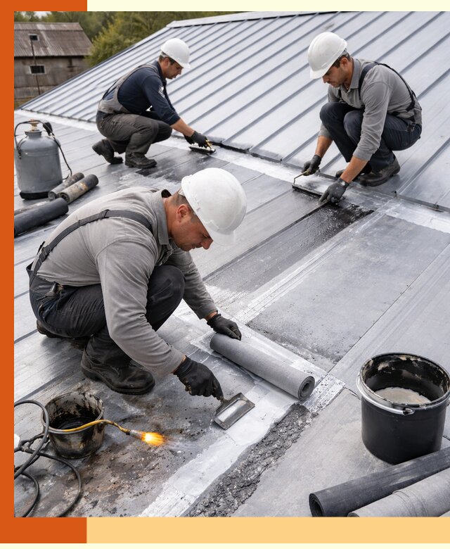 Гидроизоляция металлической кровли с гарантией в Тейково