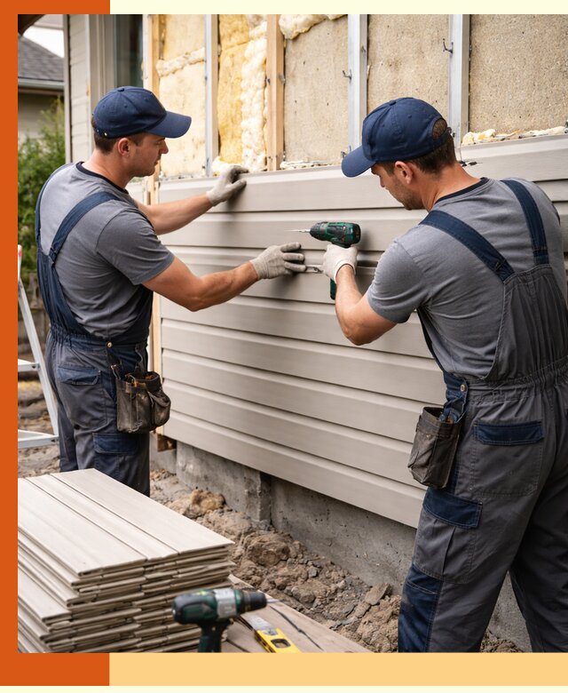 Монтаж сайдинга после утепления в Тейково качественно и надежно